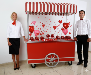 Animation pommes d’amour entreprise